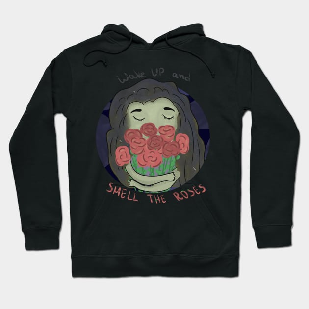 Wake up and smell the Roses Hoodie by Antiope